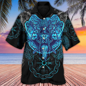 Viking King Blue Art - Gift For Men And Women - Hawaiian Shirt