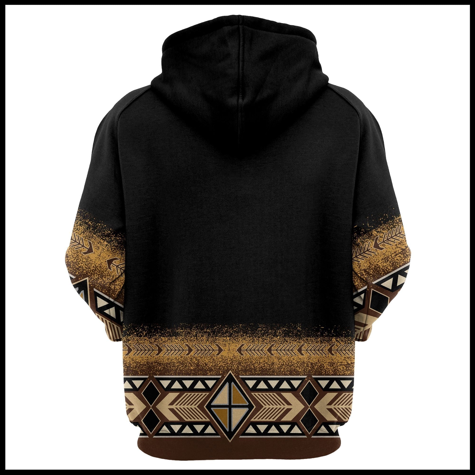 Native American Skull Pattern - Hoodie