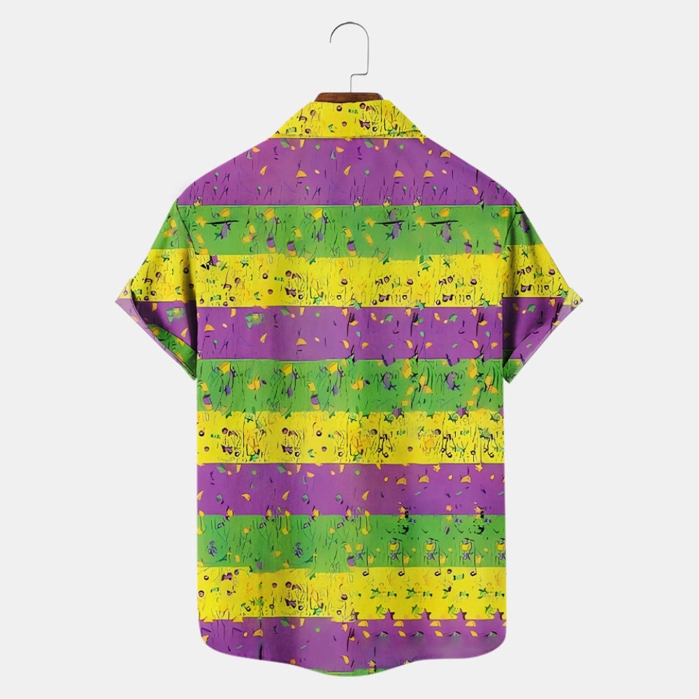 Happy Mardi Gras Dancing Big Foot - Hawaiian Shirt