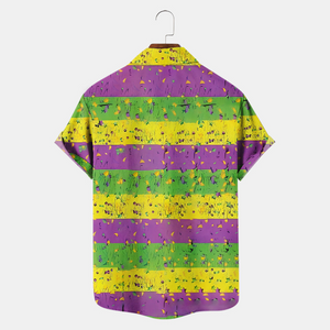 Happy Mardi Gras Dancing Big Foot - Hawaiian Shirt