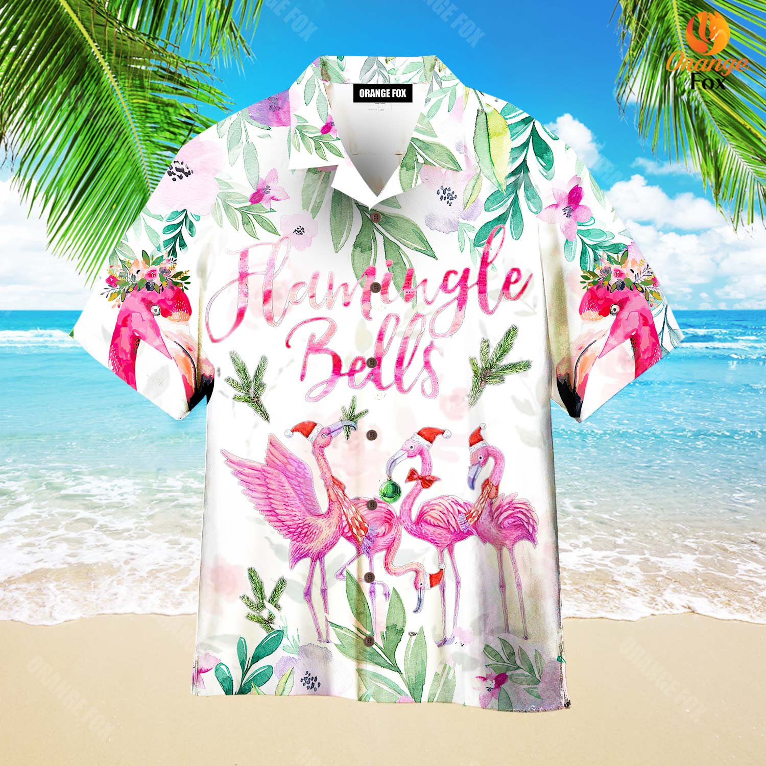 Merry Flamingo On Christmas Day Hawaiian Shirt For Men & Women