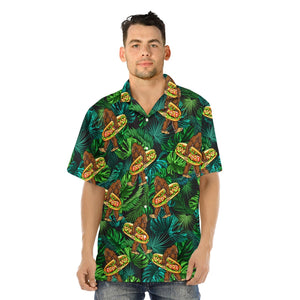 Bigfoot Love Eating Hot Dog Aloha - Gift For Men And Women - Hawaiian Shirt