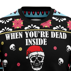 Skull Inside Christmas Ugly Sweater