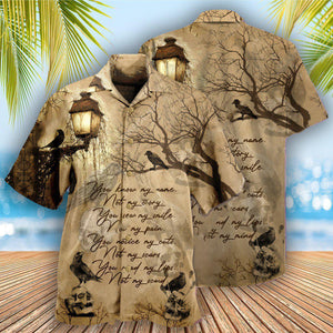 Viking Raven You Know My Name Not My Story - Hawaiian Shirt