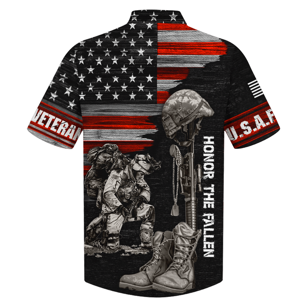 Air Force Honor The Fallen Soldier - Hawaiian Shirt