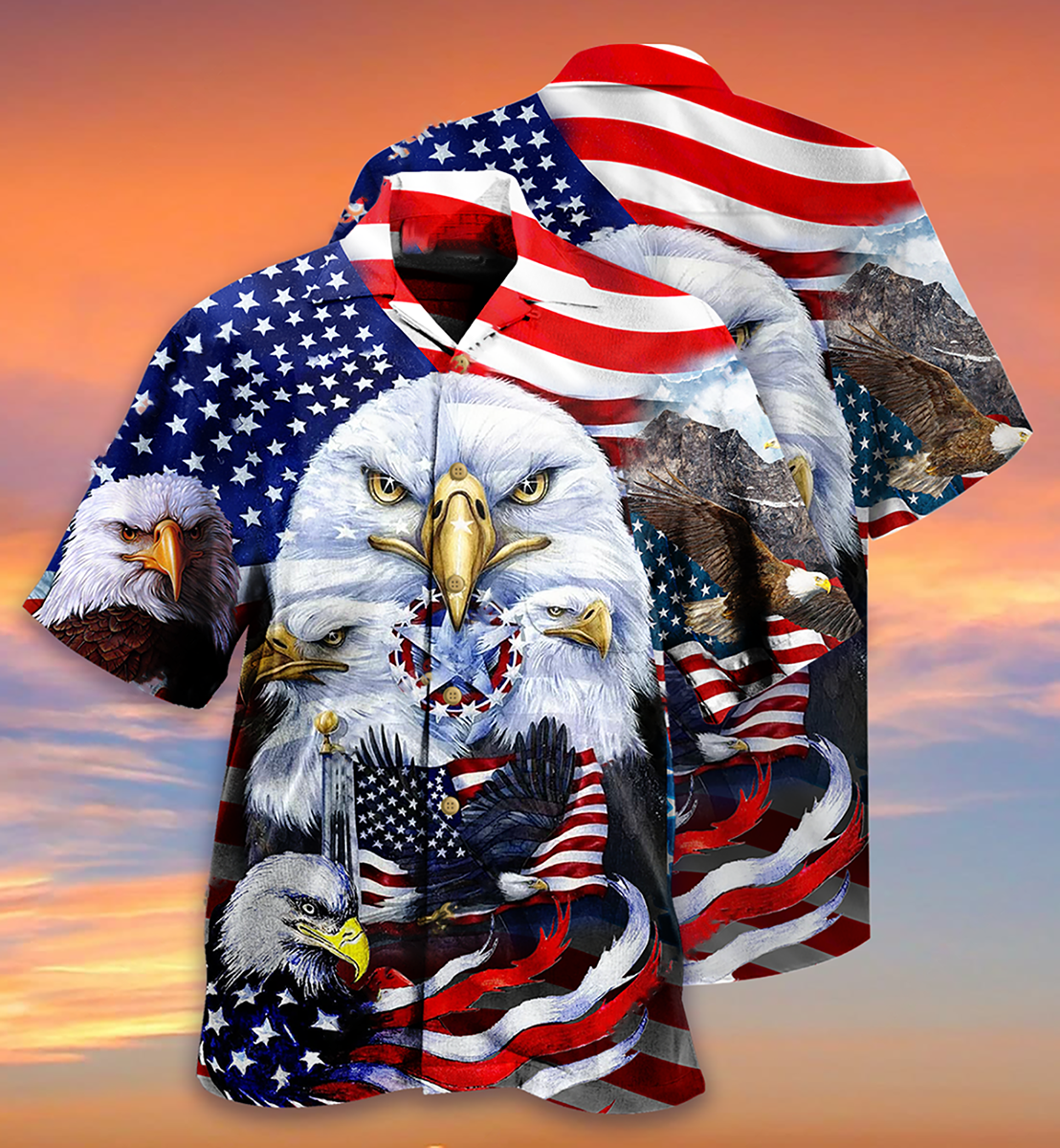 America Proud Happy Independence Day - Hawaiian Shirt