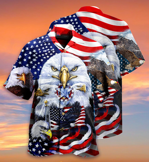 America Proud Happy Independence Day - Hawaiian Shirt