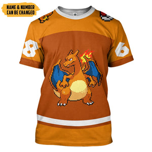 PKM Charizard Sport Costume Cosplay - Personalized T-Shirt