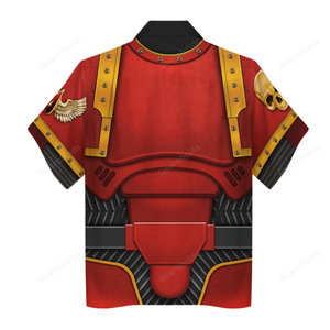 Warhammer Blood Angels Captain - Costume Cosplay Hawaiian Shirt WHHS110