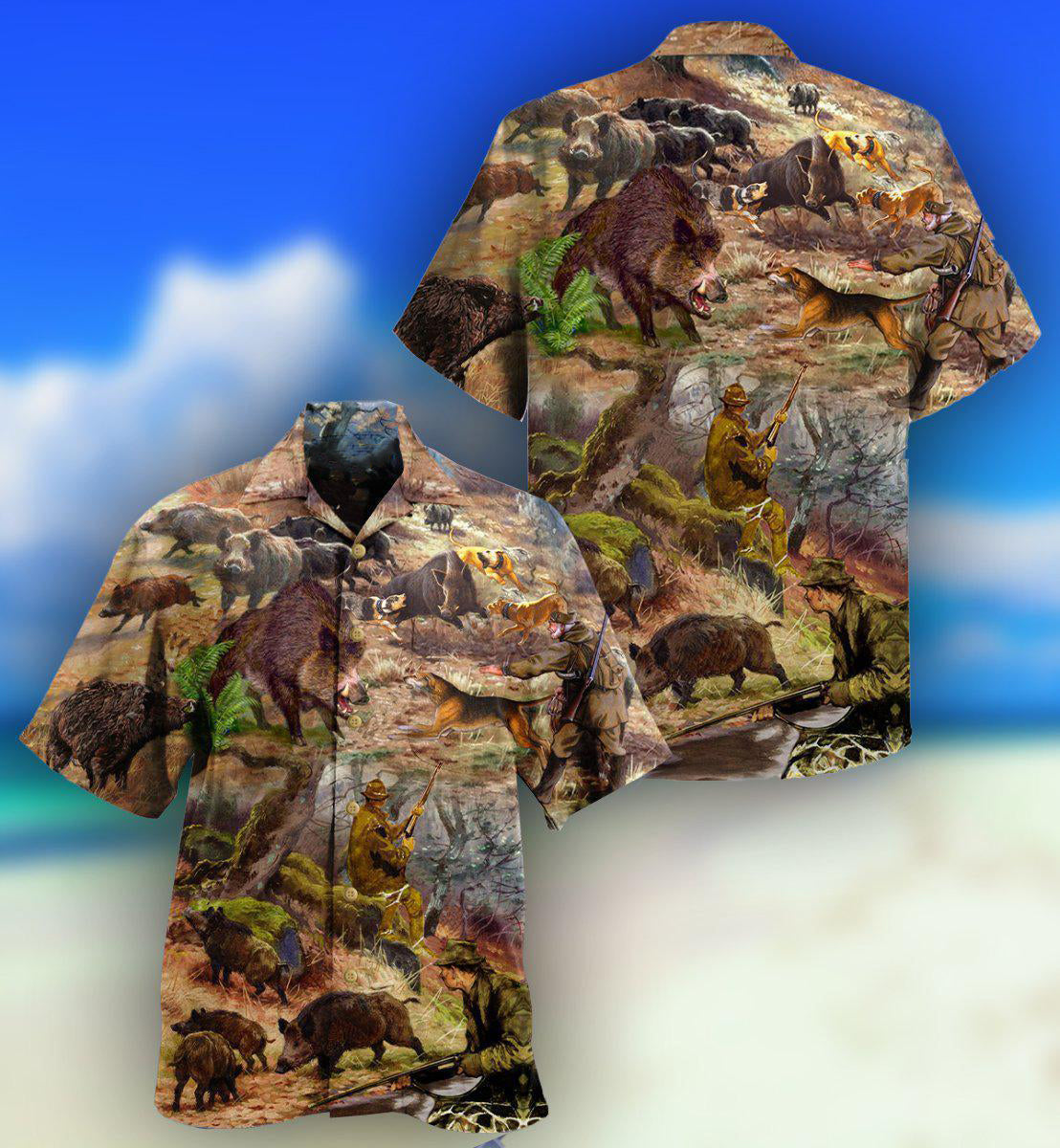 All Care About Is Hunting And Maybe 3 People - Gift For Hunting Lovers - Hawaiian Shirt