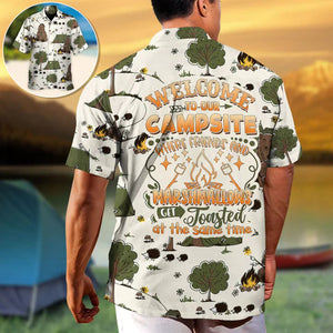 Camping Welcome To Our Campsite - Hawaiian Shirt