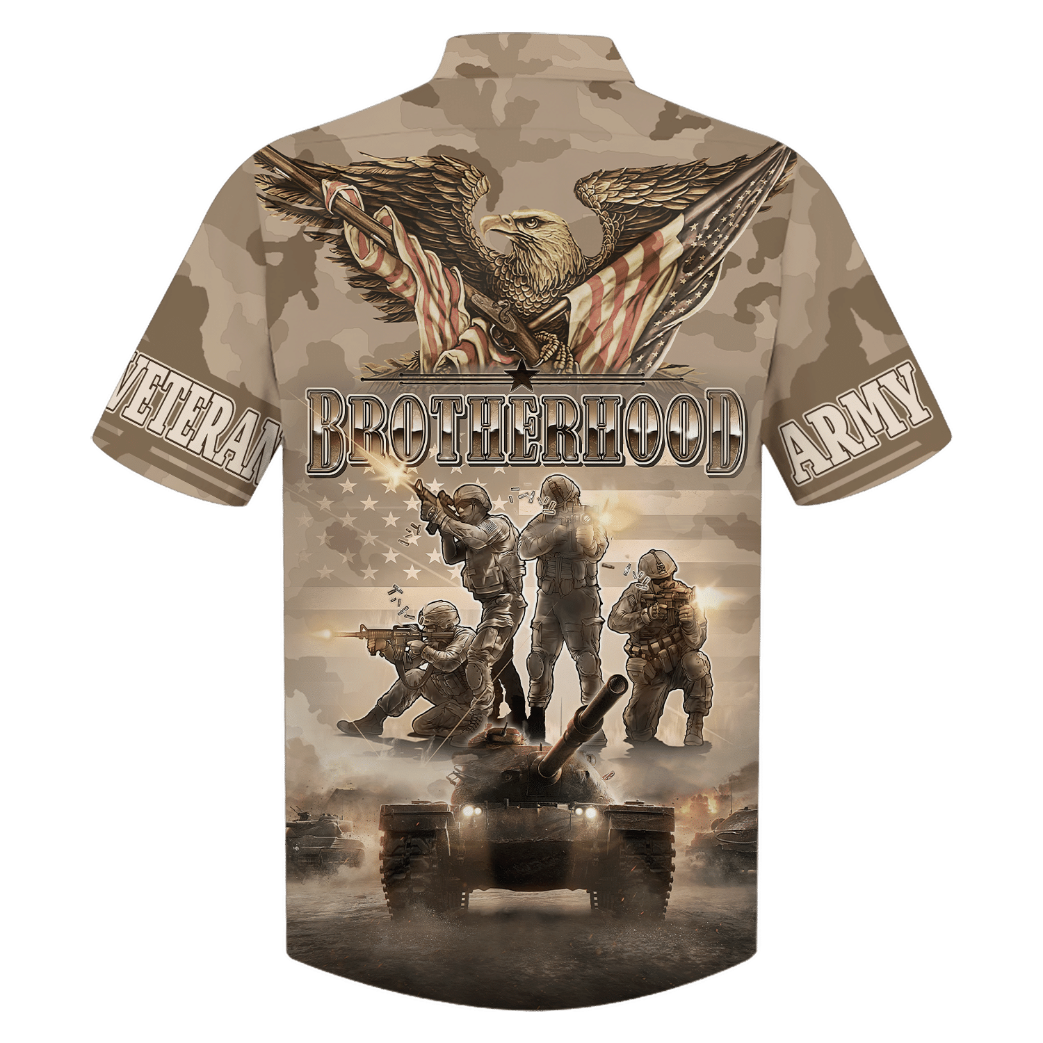 Army War And Brotherhood - Hawaiian Shirt