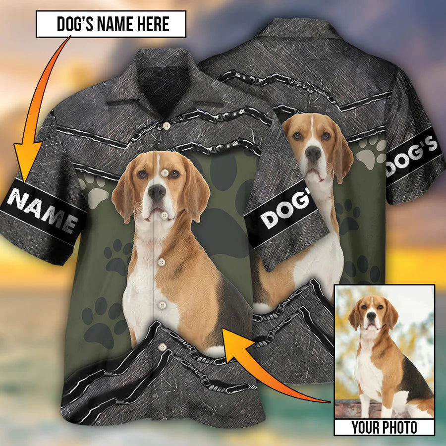 Custom Photo Dog My Sweet Dog - Gift For Pet Lovers - Personalized Hawaiian Shirt