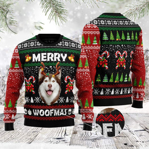 Merry Woofmas Husky Ugly Sweater