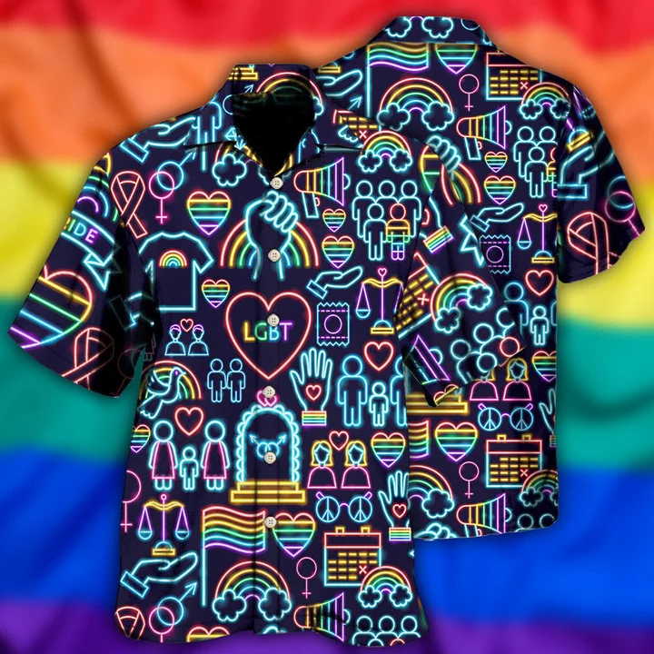 LGBT Pride Light Color - Hawaiian Shirt