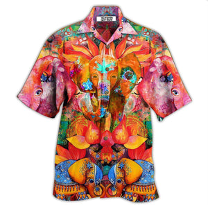 Hippie Elephant Amazing Style - Hawaiian Shirt