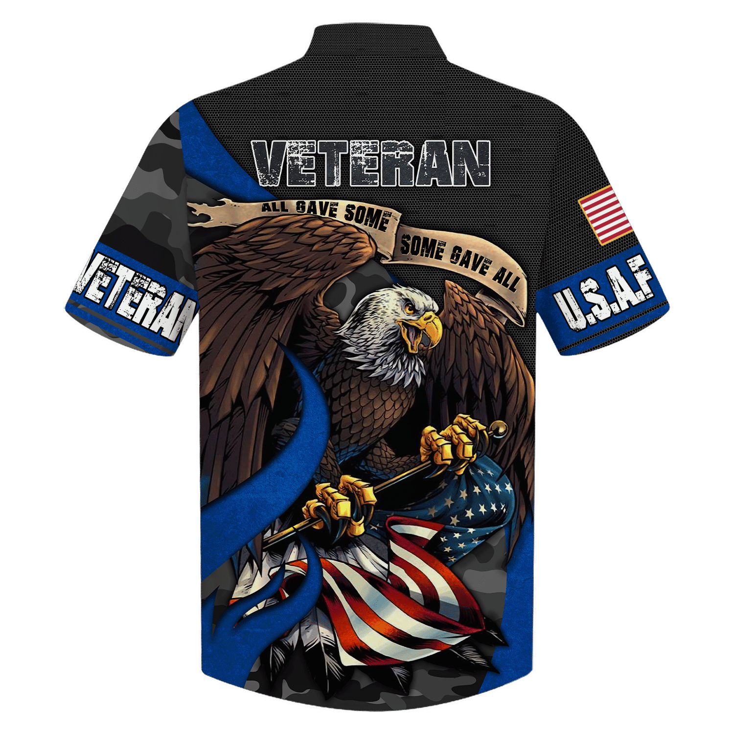 Air Force Wingspan Eagle Some Gave All Veteran - Hawaiian Shirt