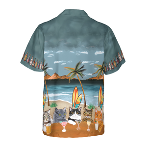 Cat Beer Alcohol Hawaiian Shirt