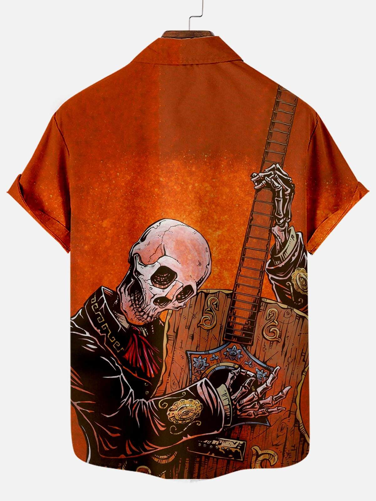 Skull Music Pattern Playing Guitar - Hawaiian Shirt