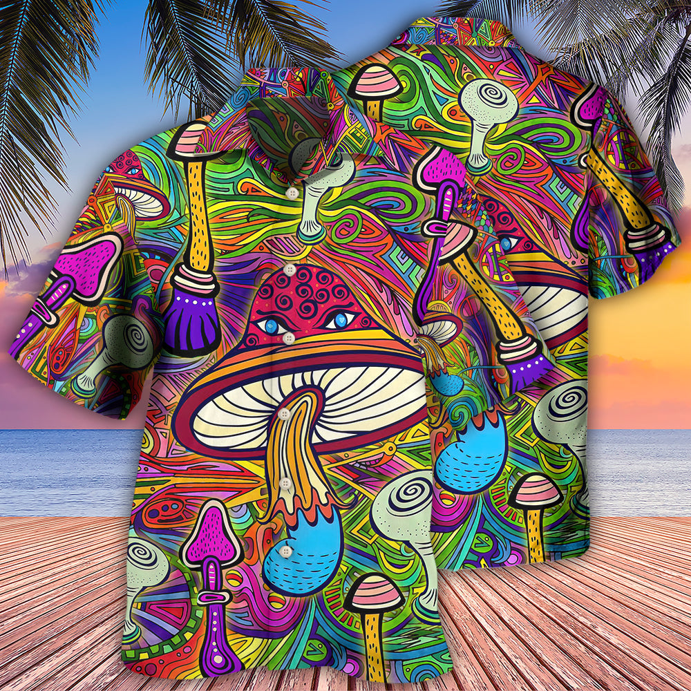 Hippie Mushroom Hypnotizing - Hawaiian Shirt