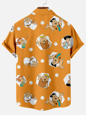 Cartoon Head Printing Pattern - Hawaiian Shirt