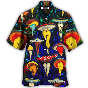 Hippie Mushroom Funny Style Love Life - Hawaiian Shirt