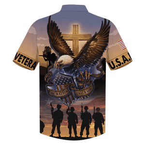 Veteran One Nation Under God - Hawaiian Shirt