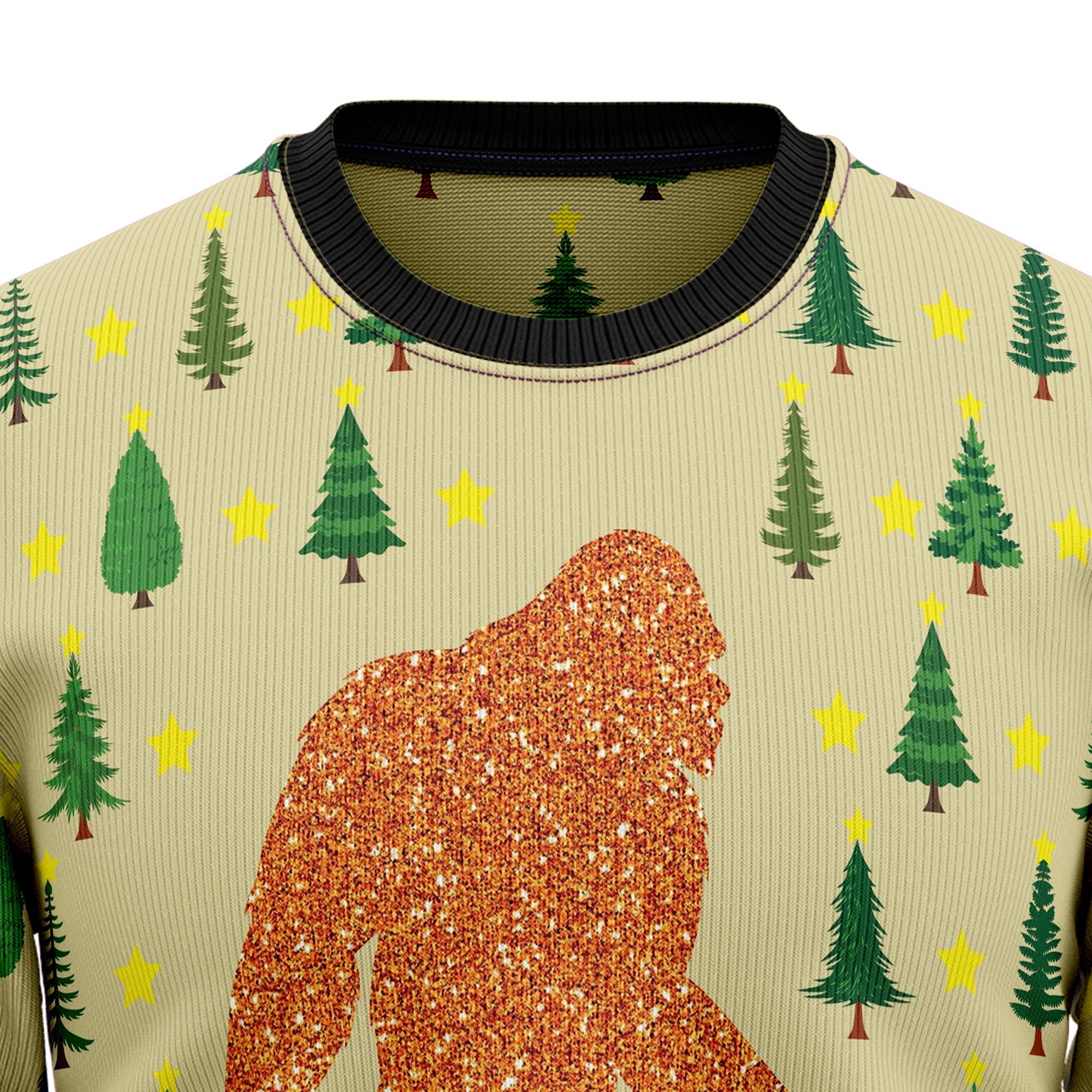 Bigfoot Sasquatch Ugly Christmas Sweater