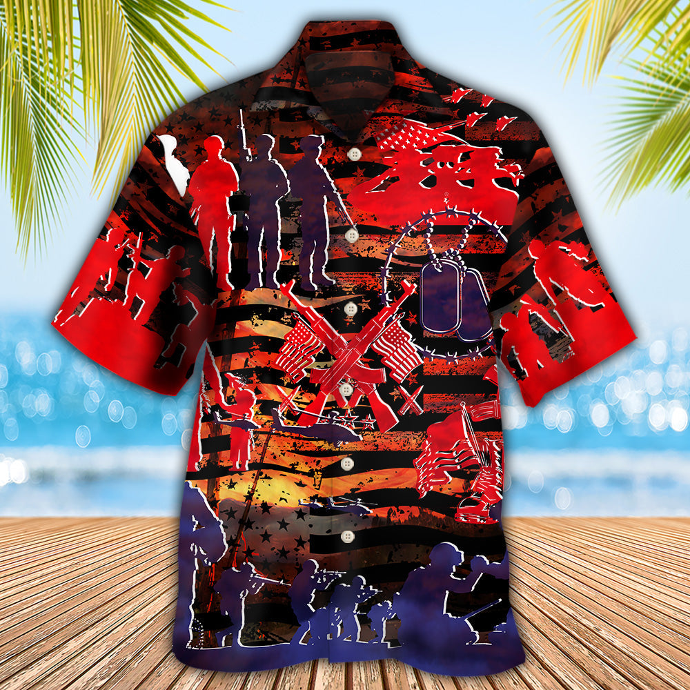 Veteran Independence Day Fought For Our Democracy - Hawaiian Shirt