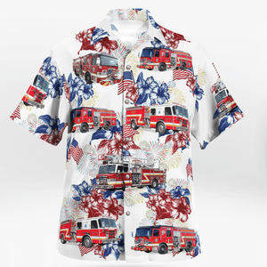 Zephyrhills Fire Department Florida 4th Of July - Hawaiian Shirt