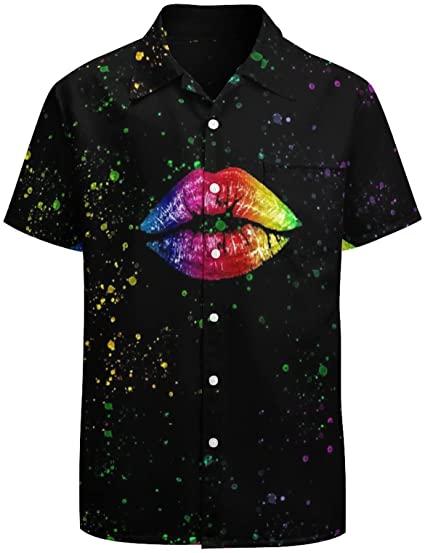 LGBT Pride Rainbow Lips - Hawaiian Shirt