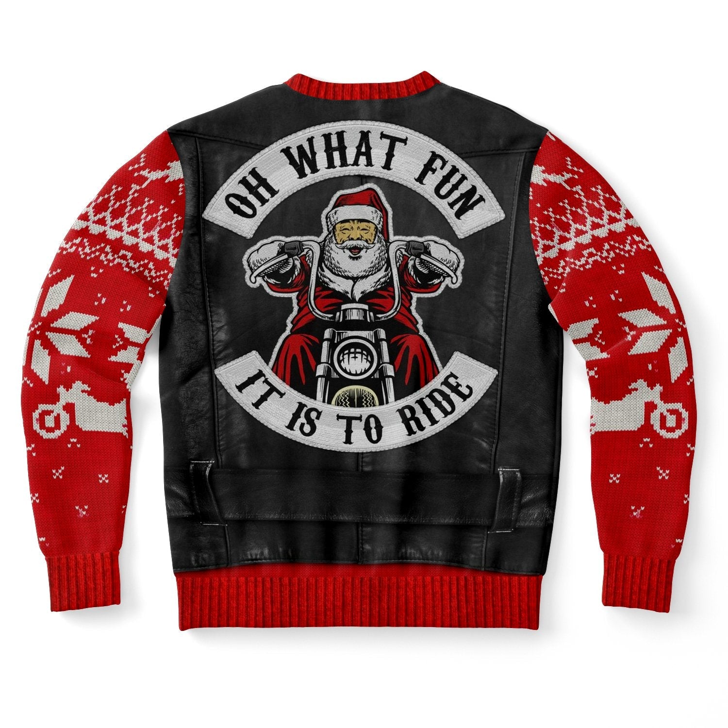 Oh What Fun It Is To Ride Motorcycle Ugly Christmas Sweater