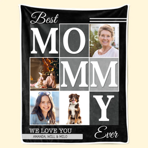 Custom Photo We Will Always Be Connected Mommy Version - Gift For Mom - Personalized Blanket