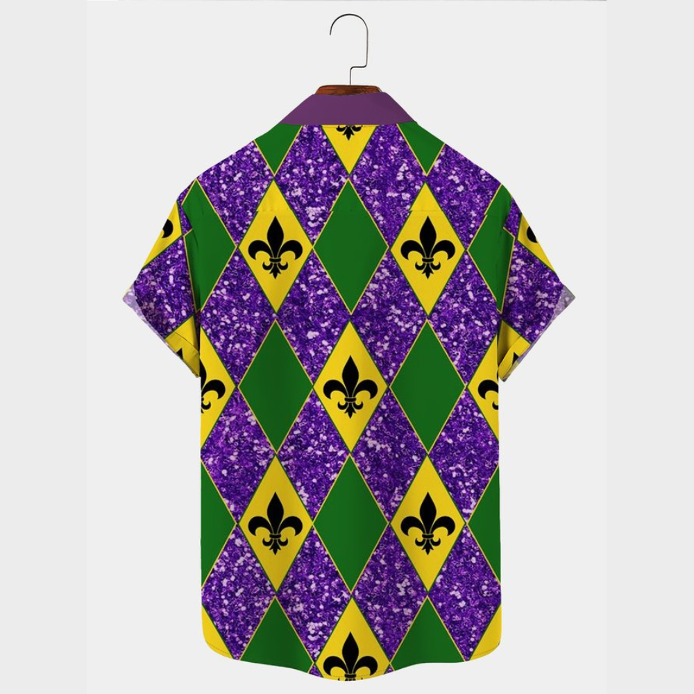 Mardi Gras Retro Style - Gift For Family, Friends - Hawaiian Shirt