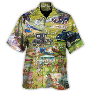 Camping It's Picnic Time So Funny - Hawaiian Shirt