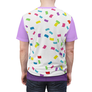 Purple Move It! Magic Kingdom Costume Cosplay T-shirt For Men