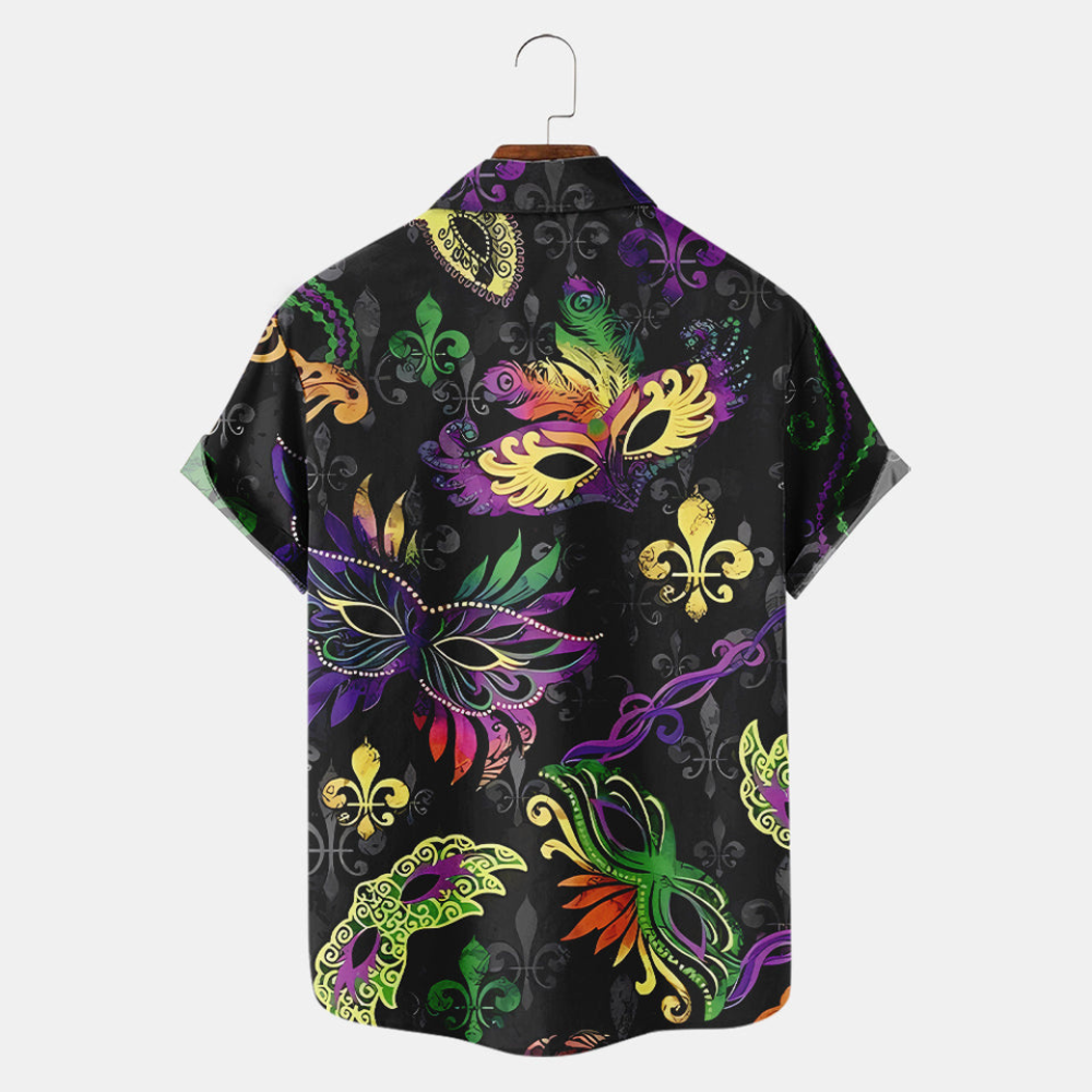 Mardi Gras Mysterious Masks - Hawaiian Shirt