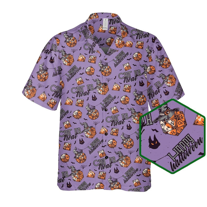 Dice Halloween Dungeon And Dragon Hawaiian Shirt