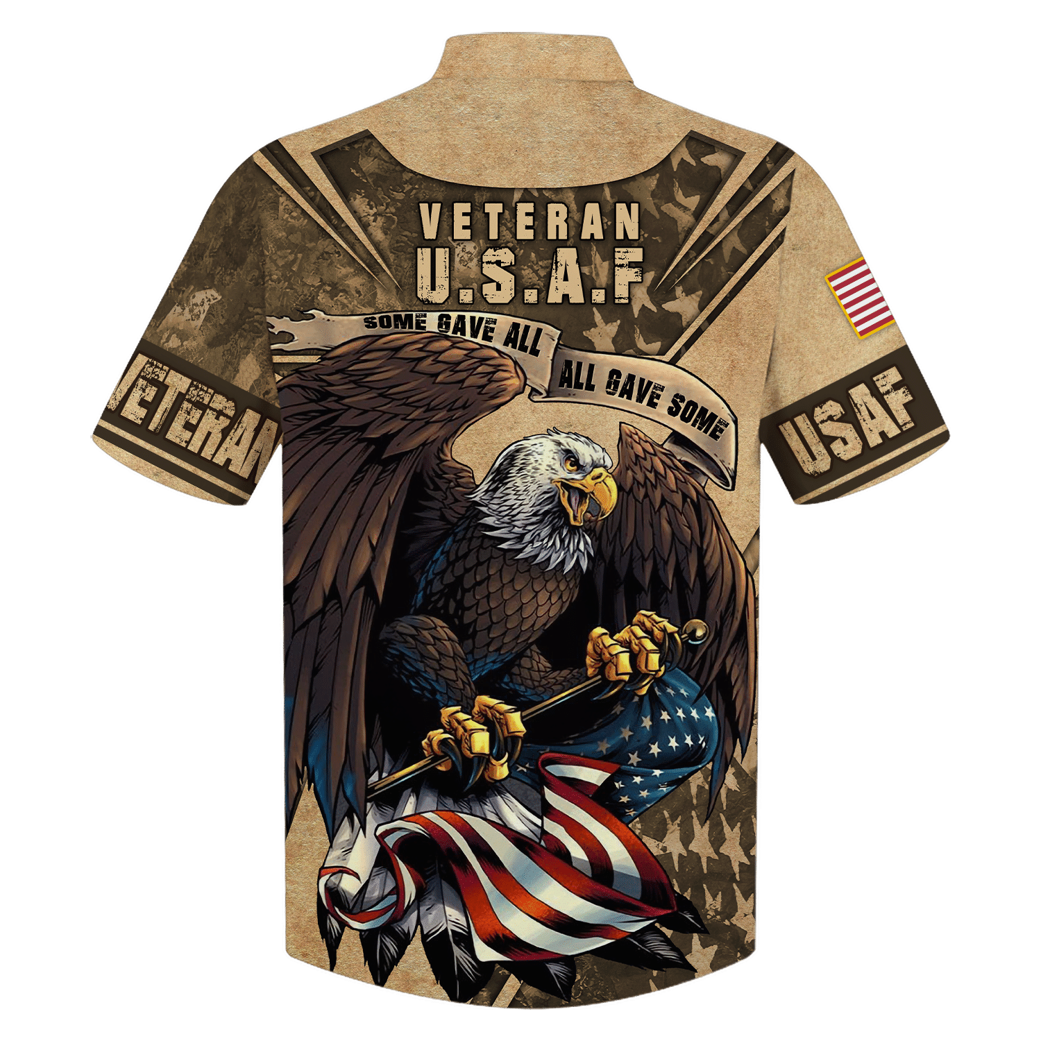 Air Force Veteran U.S.A.F Some Gave All Eagle - Hawaiian Shirt