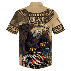 Air Force Veteran U.S.A.F Some Gave All Eagle - Hawaiian Shirt