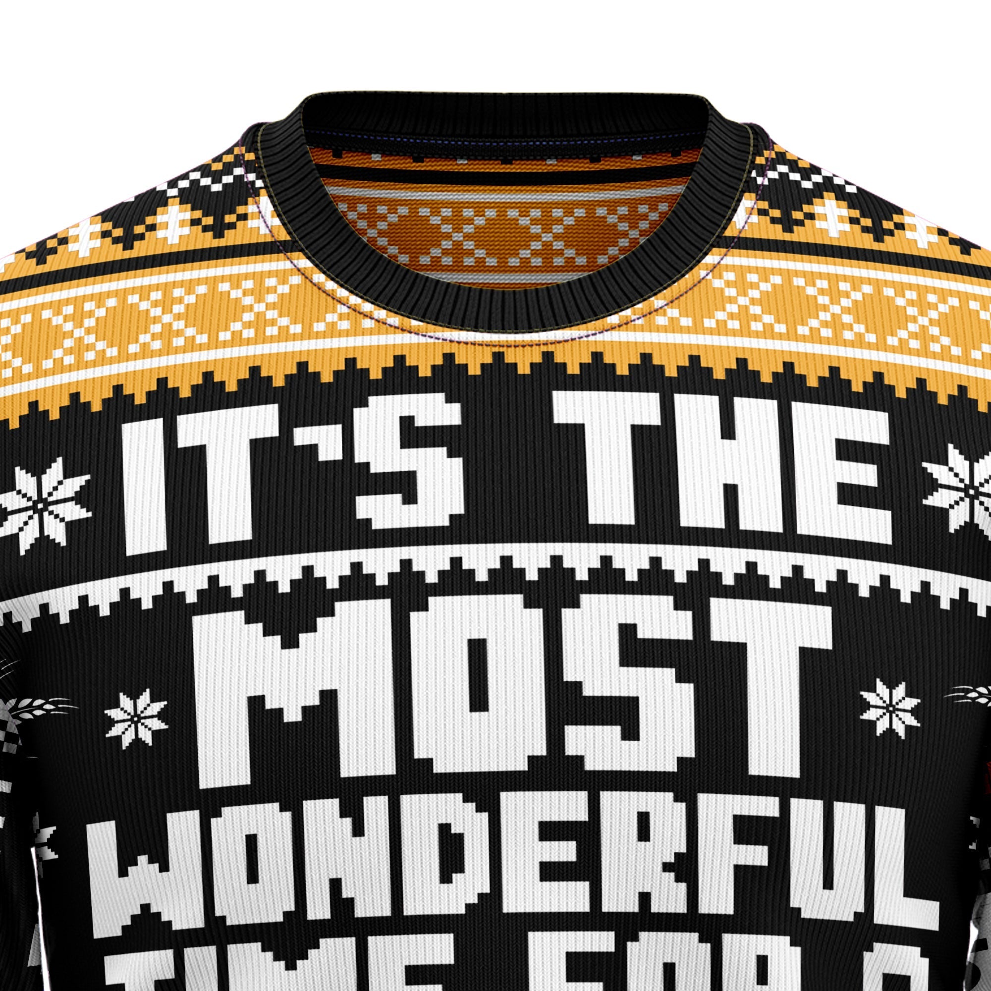 Wonderful Time For A Beer Ugly Christmas Sweater