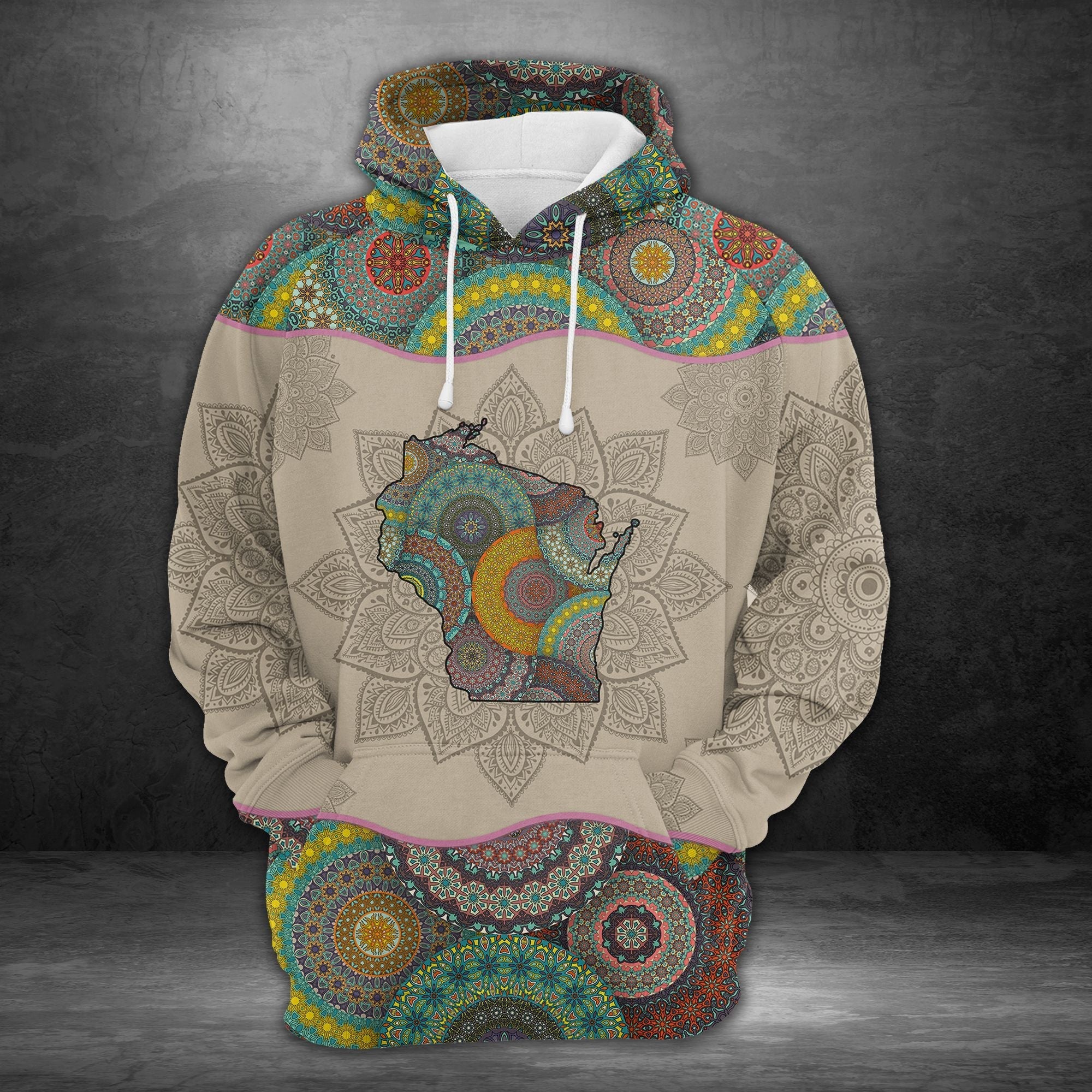 Awesome Wisconsin Mandala - Hoodie