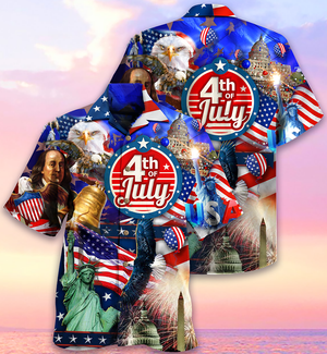 Independence Day America Love July Style - Hawaiian Shirt