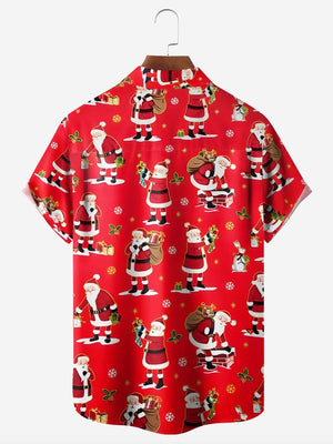 Christmas Pattern Santa With Gifts - Hawaiian Shirt