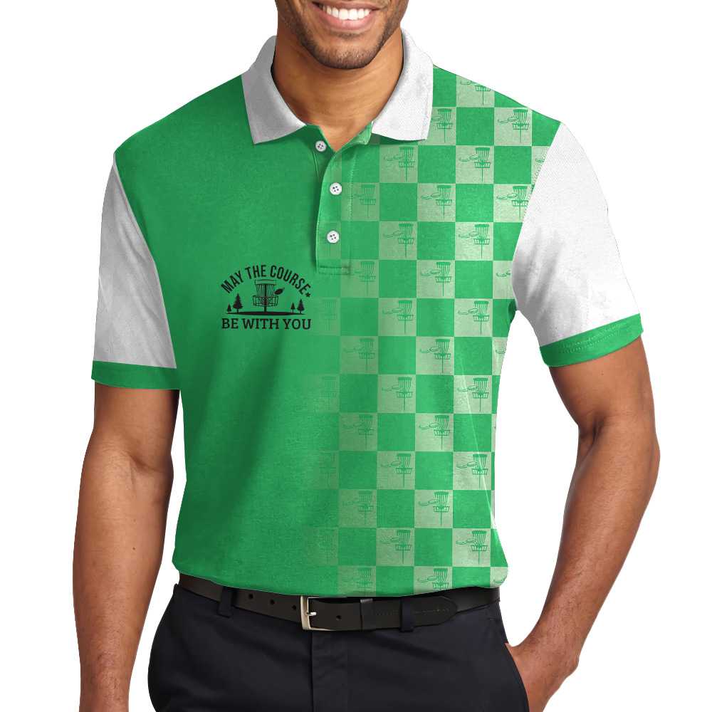 Disc Golf May The Course Be With You Polo Shirt For Men