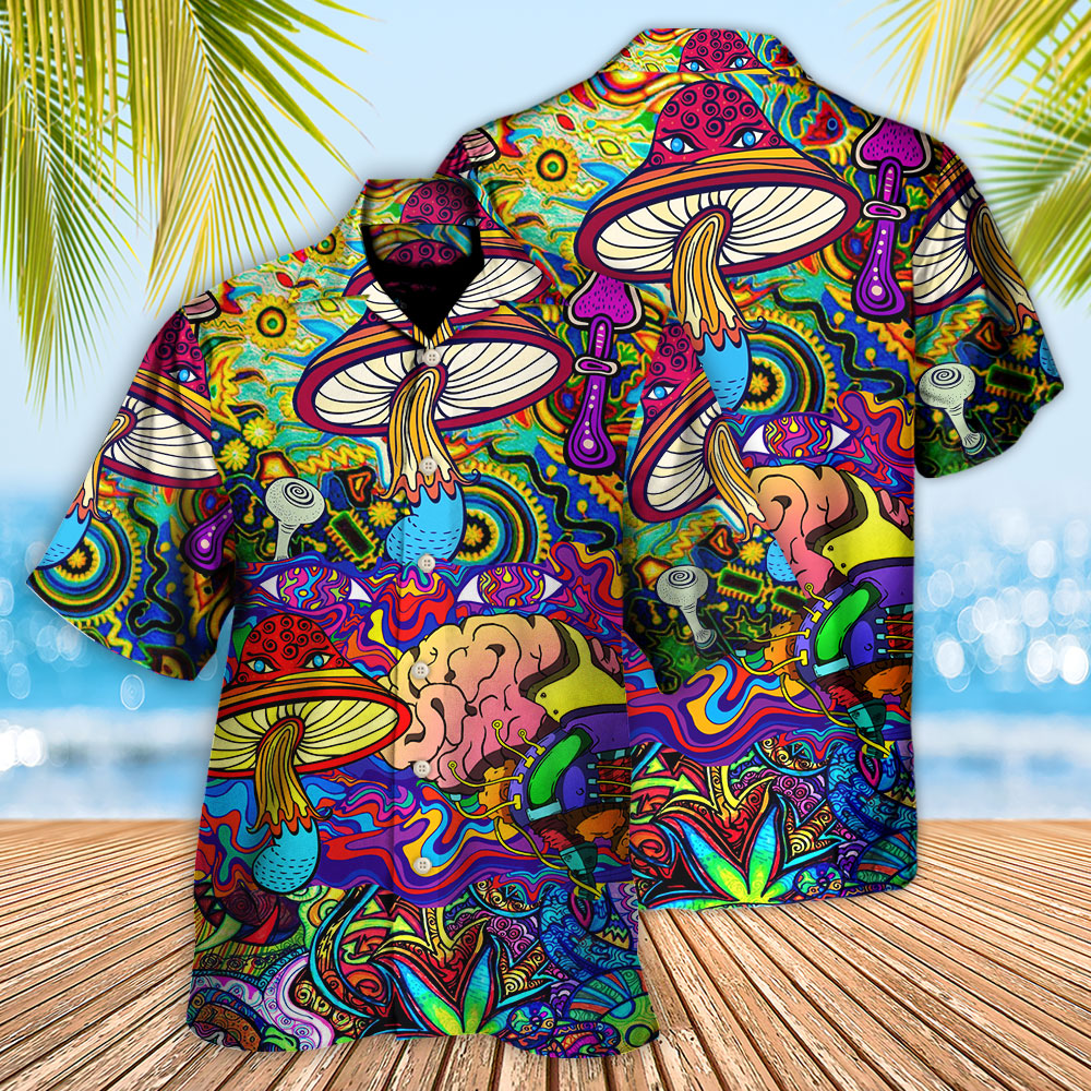 Hippie Mushroom Colorful Lover - Hawaiian Shirt