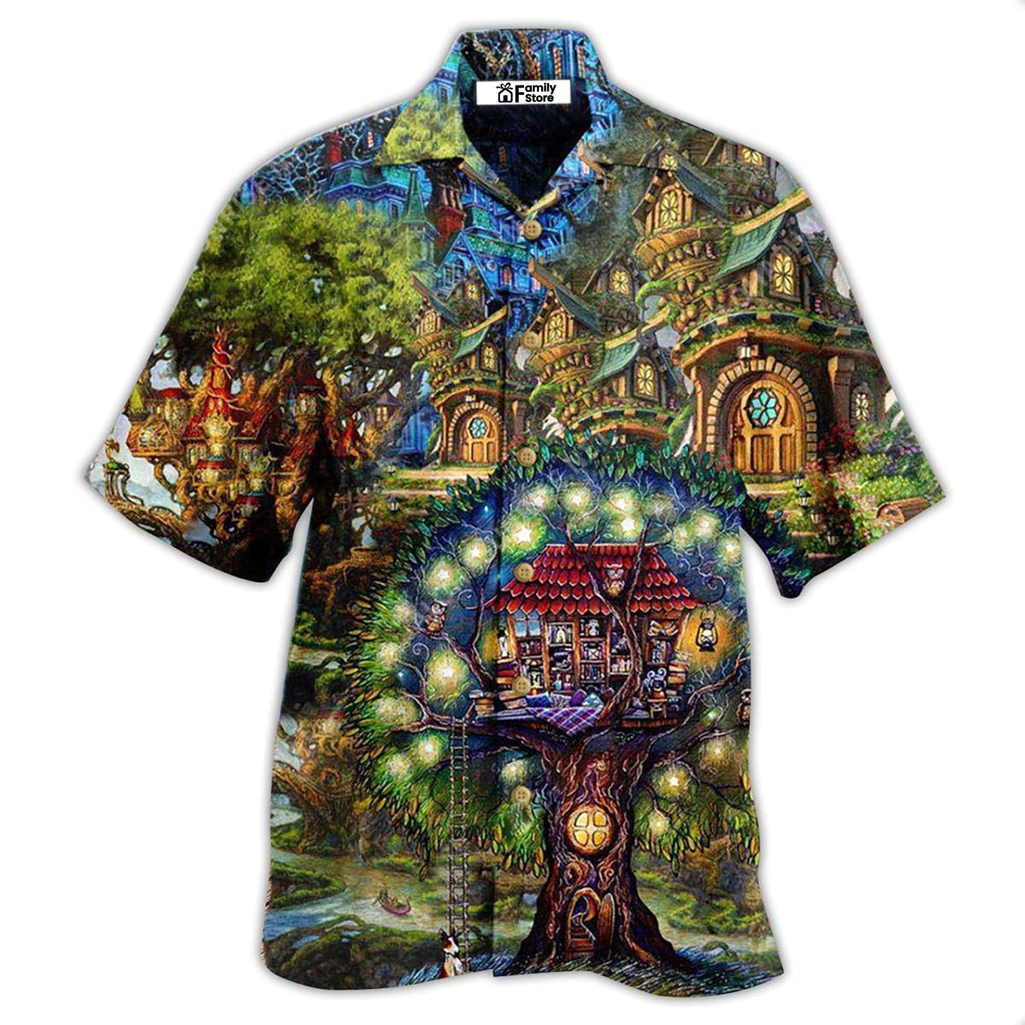 Hippie My Mysterious Dream Treehouse - Hawaiian Shirt