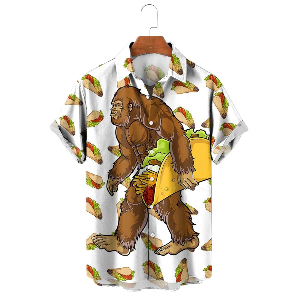 Bigfoot Taco Cinco De Mayo V2 - Hawaiian Shirt