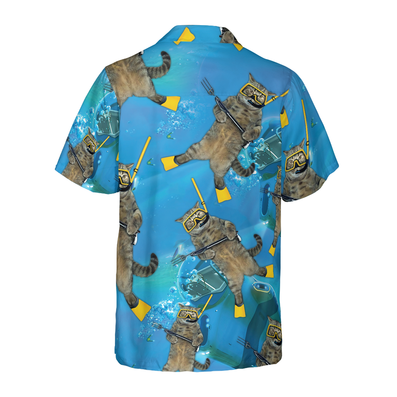 Cat Diver Hawaiian Shirt