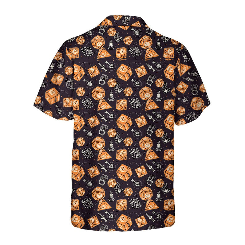 DnD Halloween Dice  Hawaiian Shirt